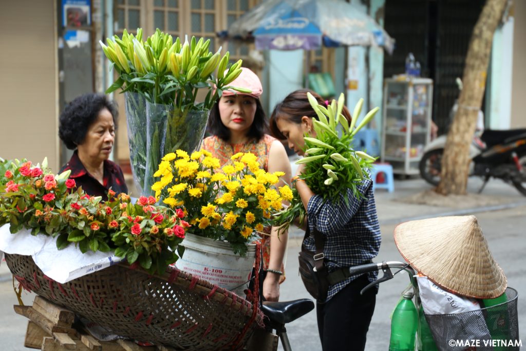 A Flower Seller Hawking