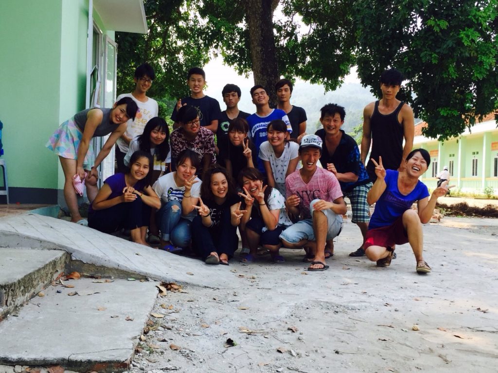 Members of the volunteer project